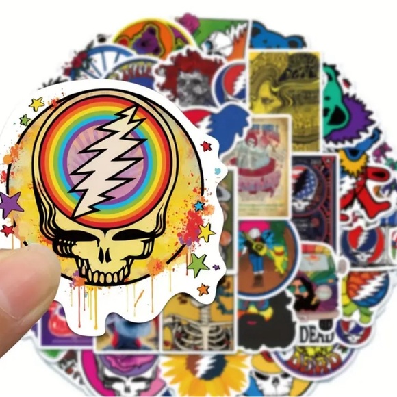 10 Random GRATEFUL DEAD Stickers - Picture 2 of 3
